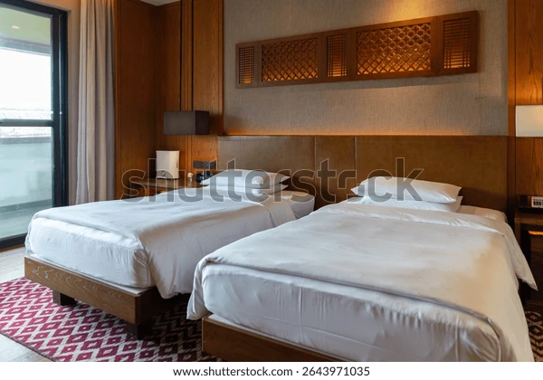 elegant-hotel-room-two-neatly-600w-2643971035